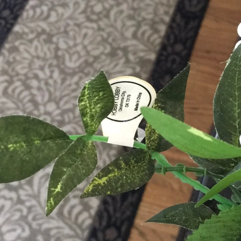 Hobby Lobby Green and Purple Faux Floral Accents